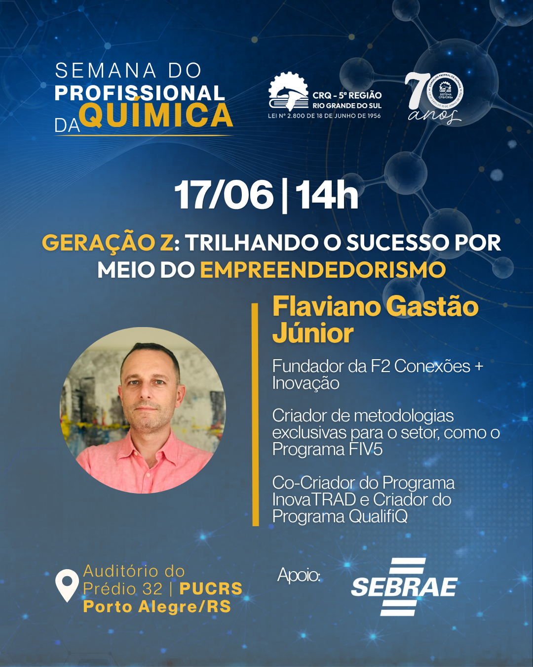 17/06 | GERAÇÃO Z & EMPREENDEDORISMO  - Semana do Profissional da Química