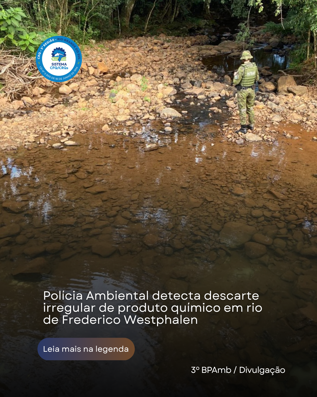 policia-ambiental-detecta-descarte-irregular-de-produto-quimico-em-rio-de-frederico-westphalen